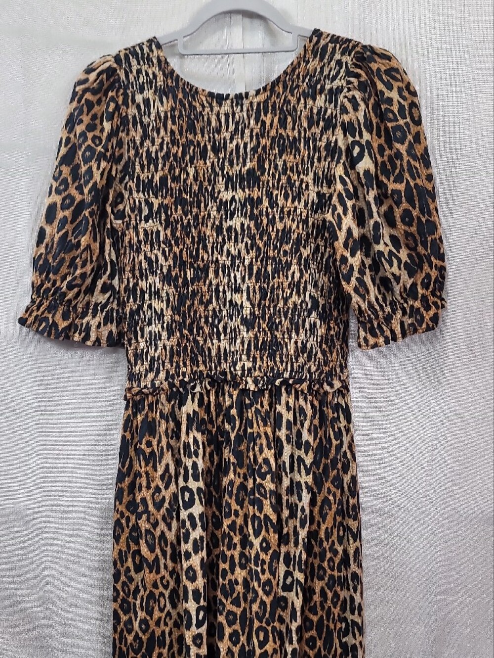 Damson Madder Bluebelle Leopard Print  Midi Dress Size 12 - Picture 7 of 12